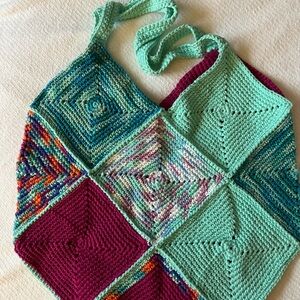 Crochet Knit Reusable Shopping Bag - Very Creative!!